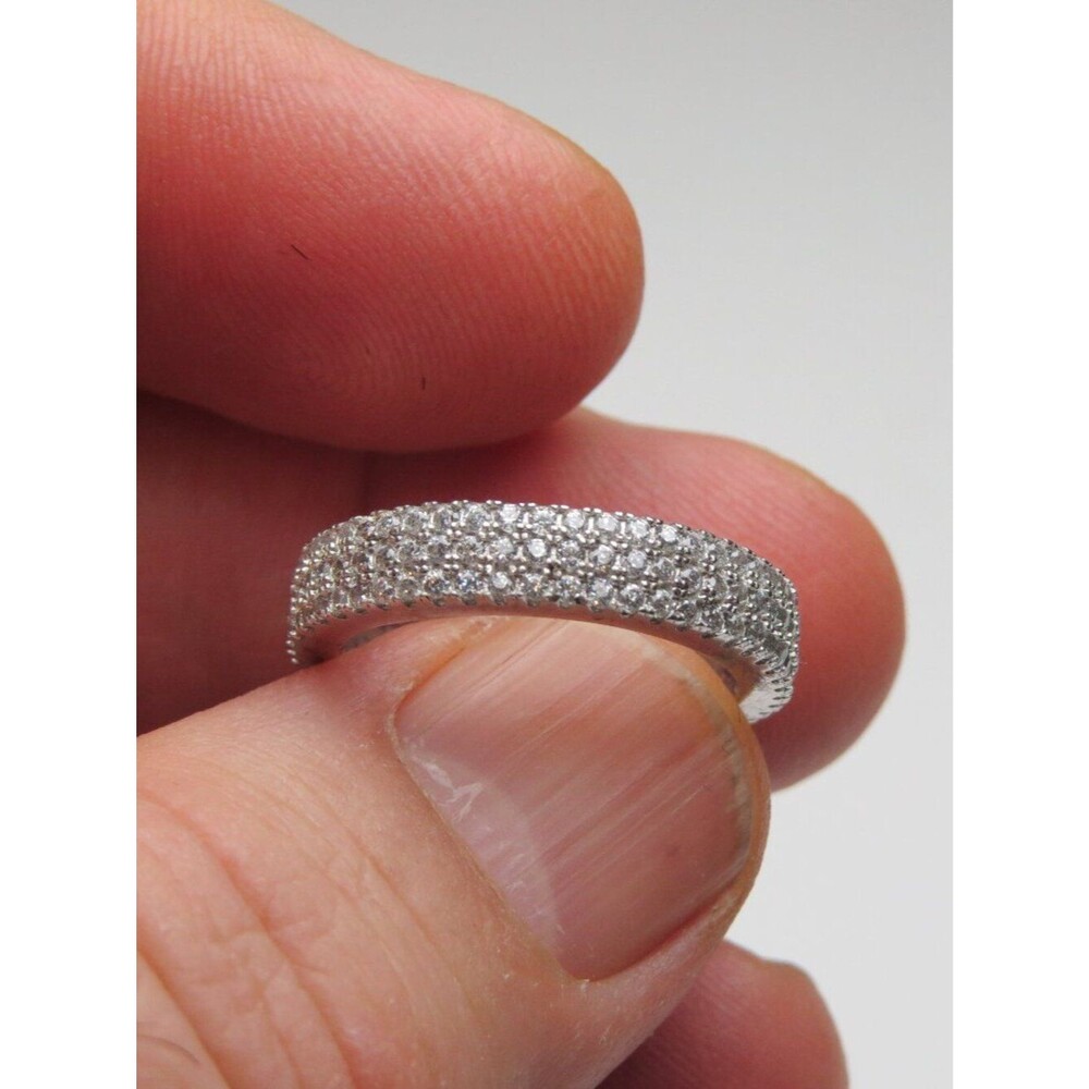 *925 Sterling Silver Diamond Band